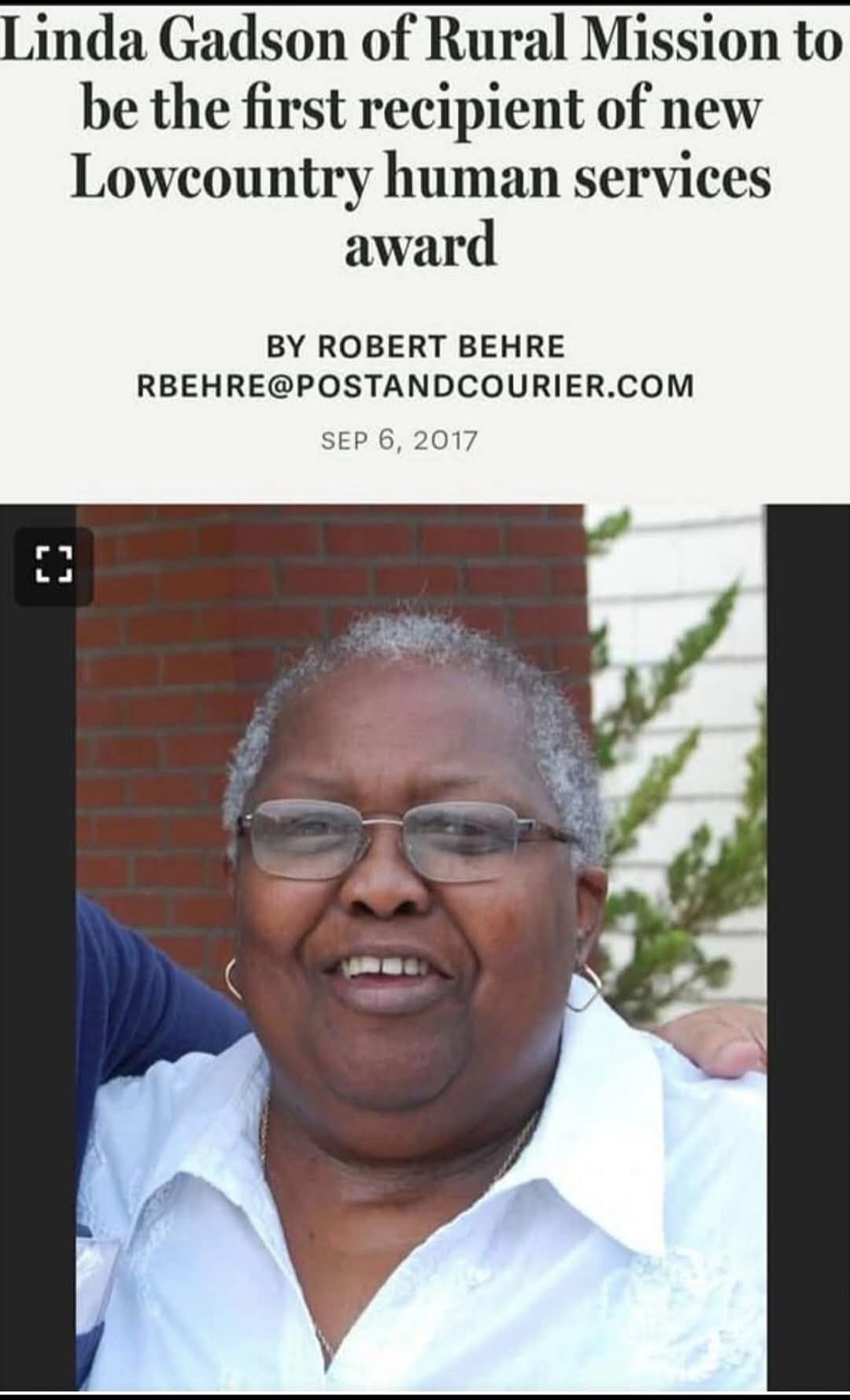 Linda Gadson Post and Courier Story of Linda Gadson
