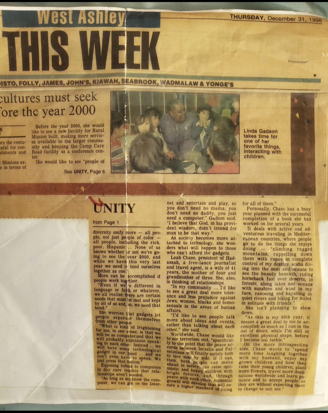 Linda Gadson West Ashley News - Linda Gadson
